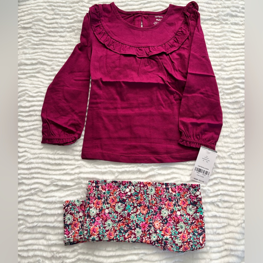 2-Piece Pink Babydoll Top and Pants Set